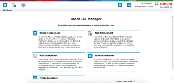 9 IoT Manager dashboard