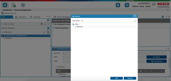 25 iot manager dm device selected assign tag