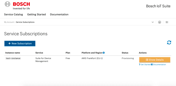 7 Subscription Overview with DMP provisioning